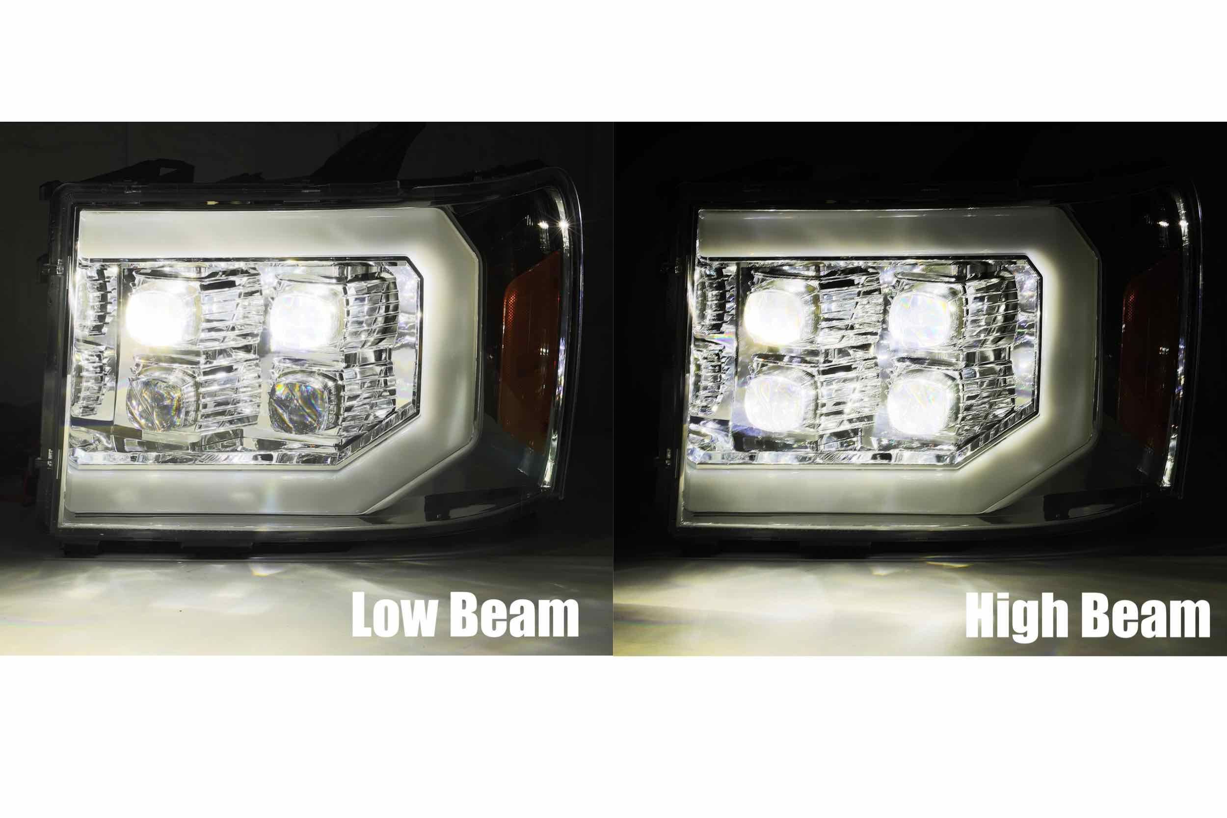 GMC Sierra (07-13): Alpharex Nova LED Headlights | HR 880607